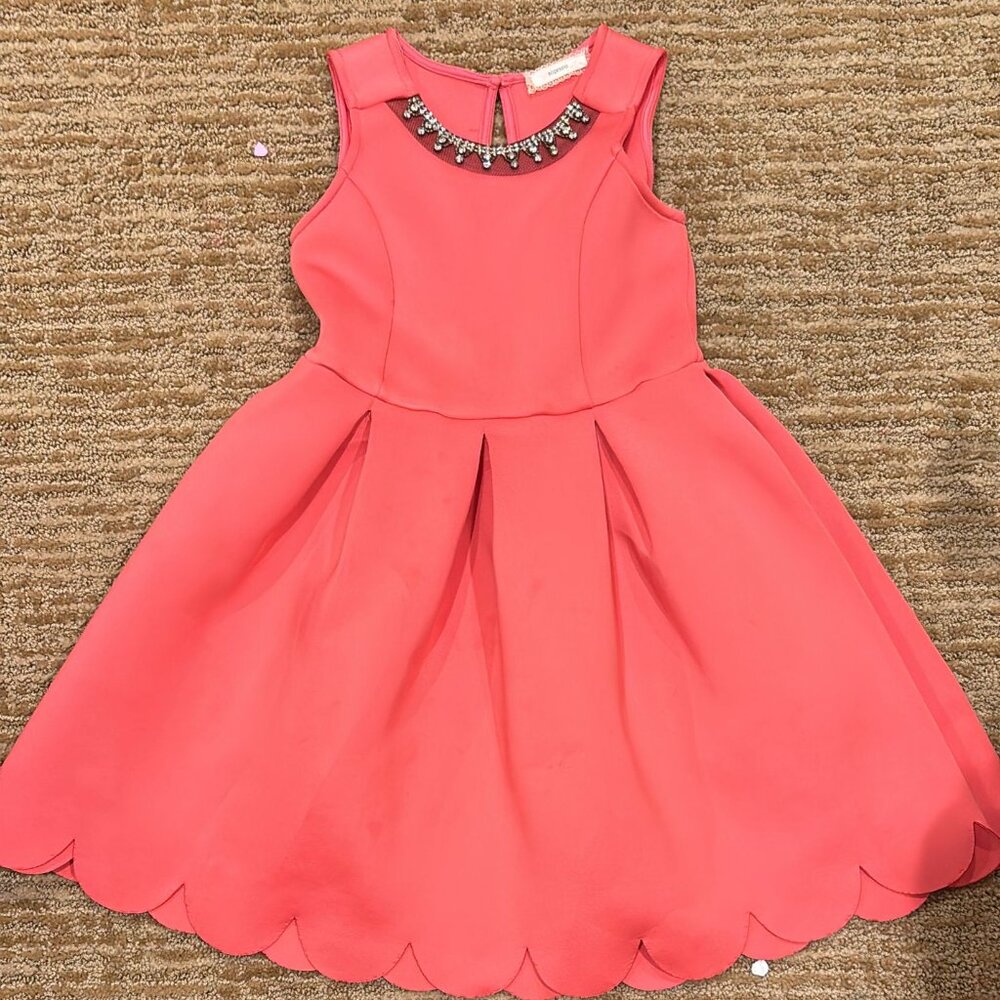 Peach Dress Kids size 9-10